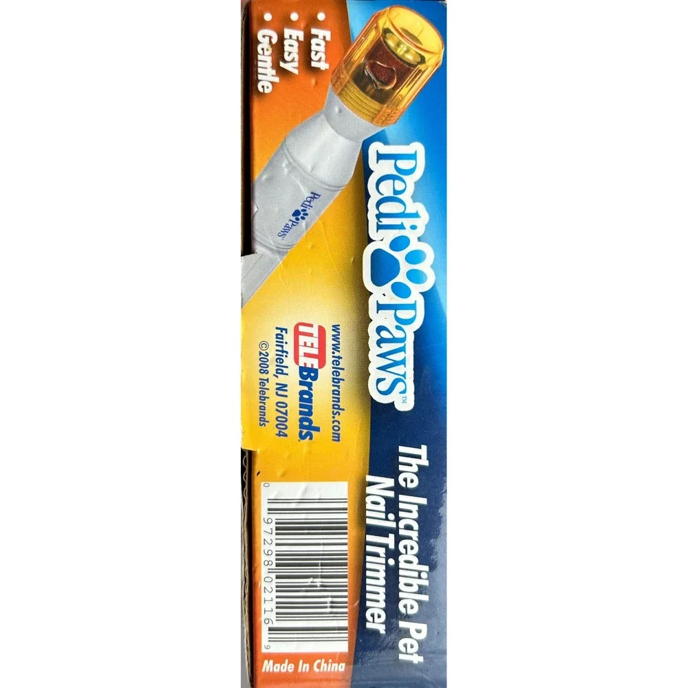 PediPaws Pet Nail Trimmer As Seen On TV Dog Cat Quiet Battery Powered Grooming